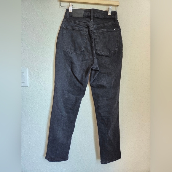 Everlane The Original Curvy Cheeky Jean Straight Coal Black Sz 24 - Picture 3 of 16